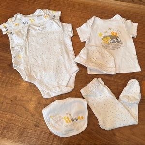 6 pcs Baby M&Co Mix and Match Set. Size 6-9 Months.